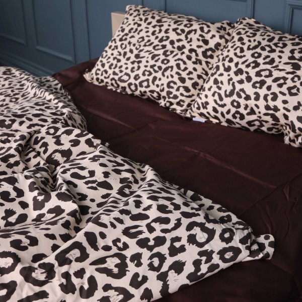 Фото - Комплект постельного белья MirSon 22-1409 Leopard Chic 220х240 (2200011122267)